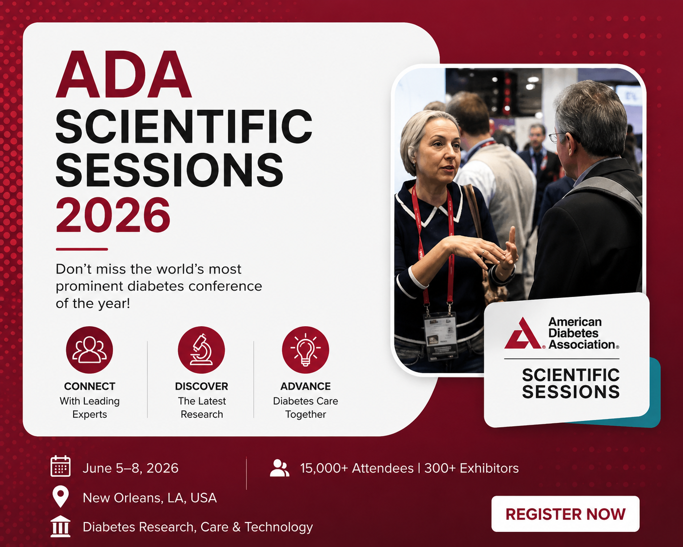 ADA Scientific Sessions 2026 Attendees & Exhibitors Email List