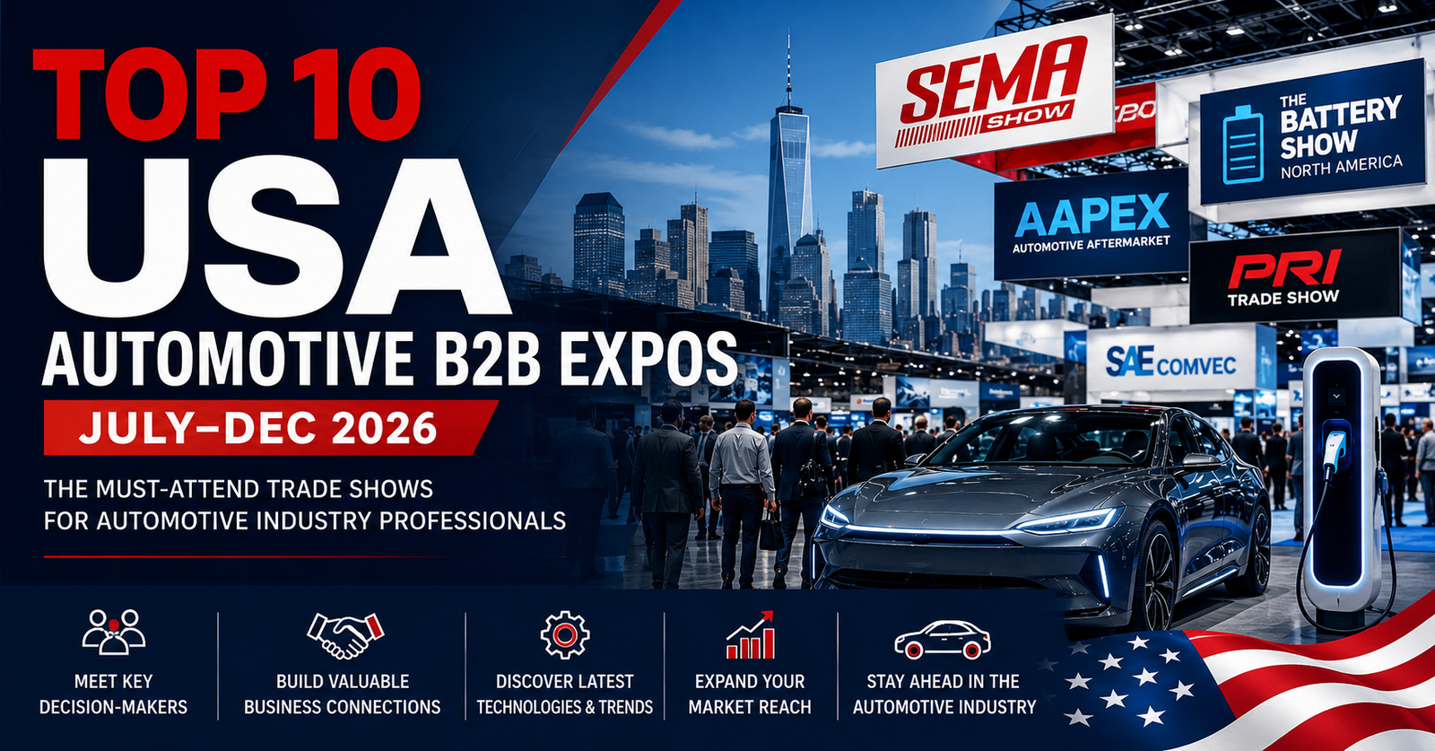 Top 10 Automotive Trade Shows in the USA (July–December 2026)
