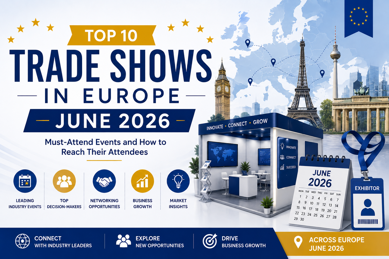 Top 10 Trade Shows in Europe in June 2026 – Major European Business Events and Exhibitions