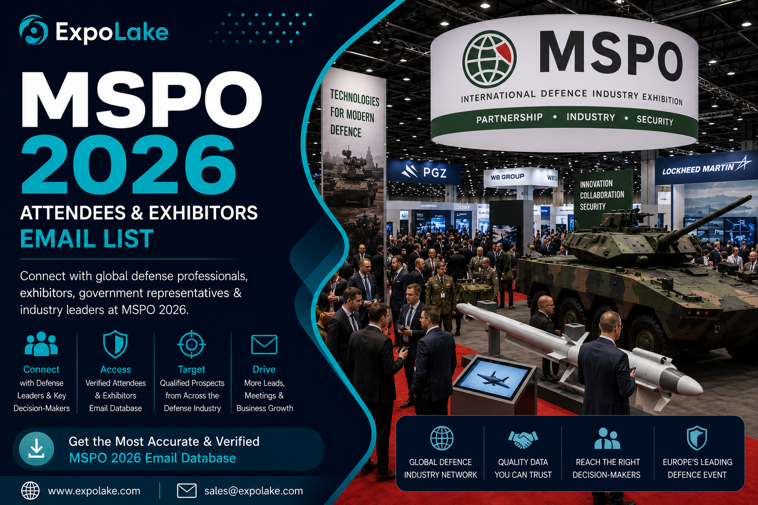 MSPO 2026 Attendees & Exhibitors Email List