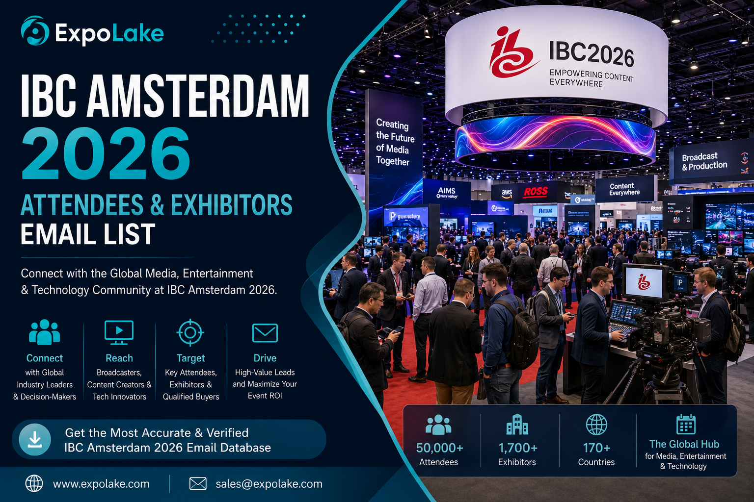 IBC Amsterdam 2026 Attendees & Exhibitors Email List