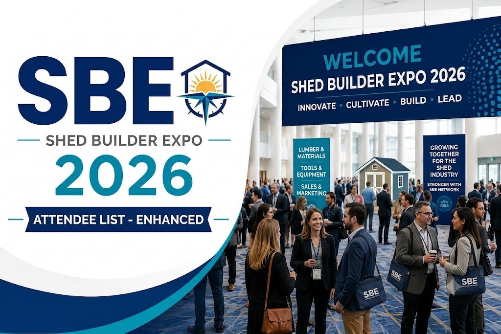 Shed Builder Expo 2026 Attendees Email List