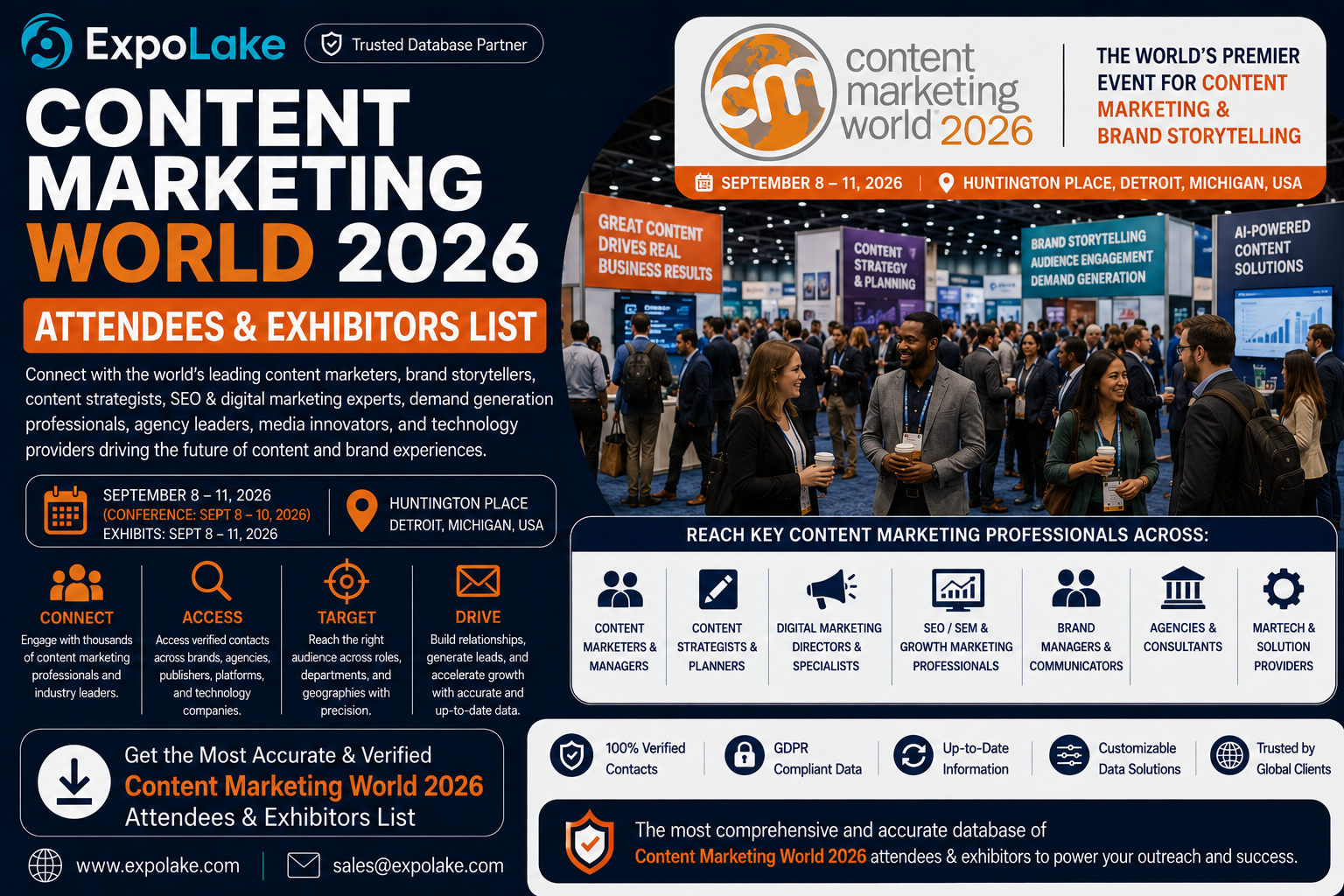 Content Marketing World 2026 Attendees & Exhibitors List
