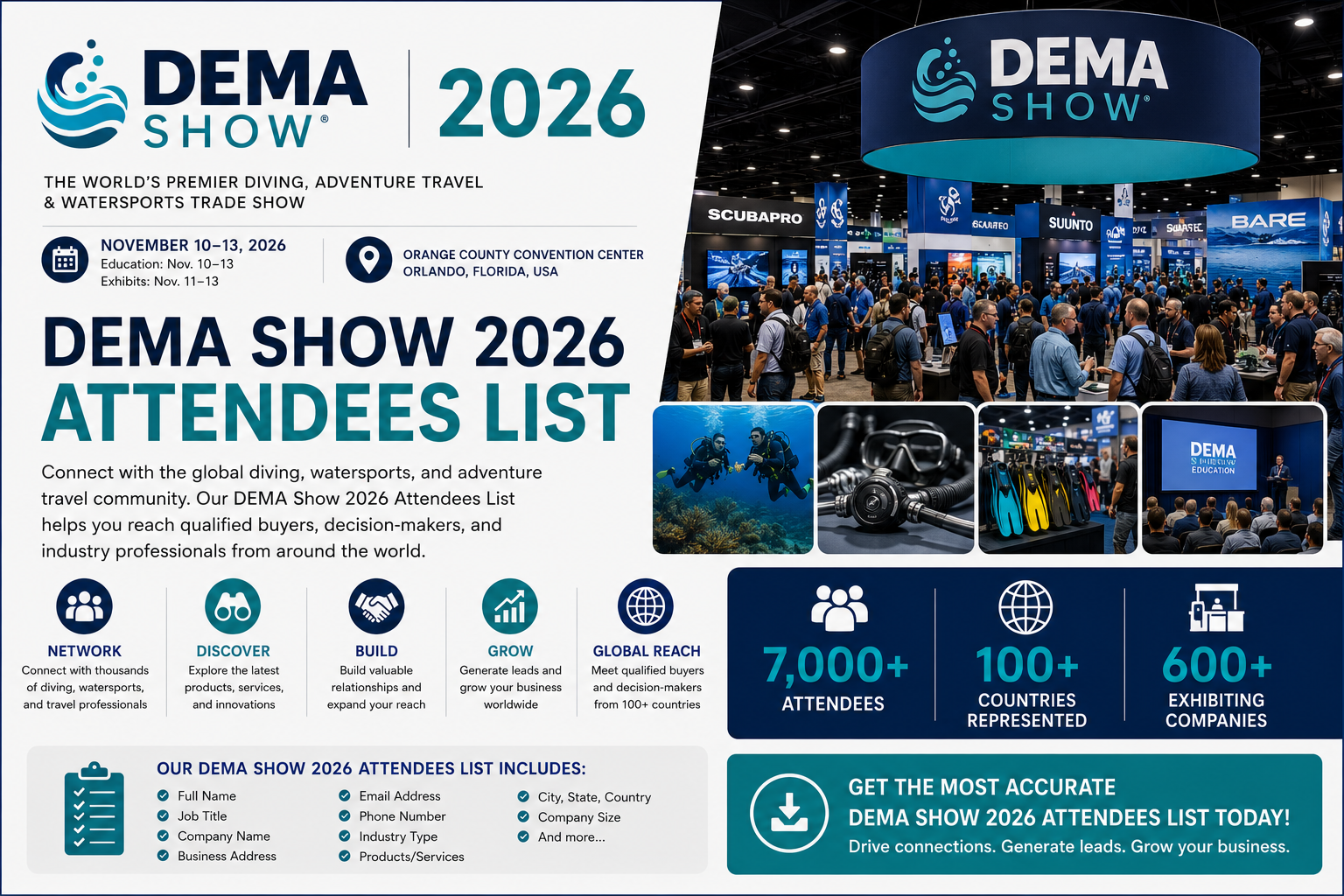 DEMA Show 2026 Attendees List