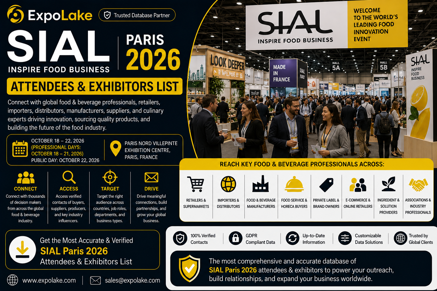 SIAL Paris 2026 Attendees & Exhibitors List