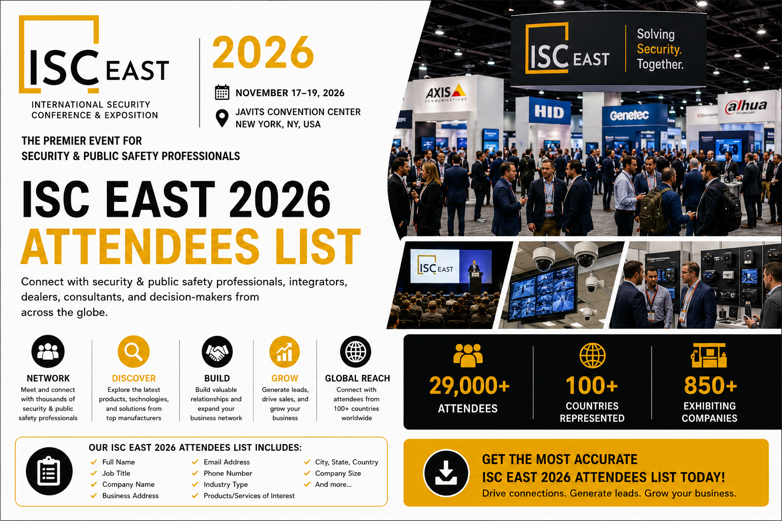 ISC East 2026 Attendees List