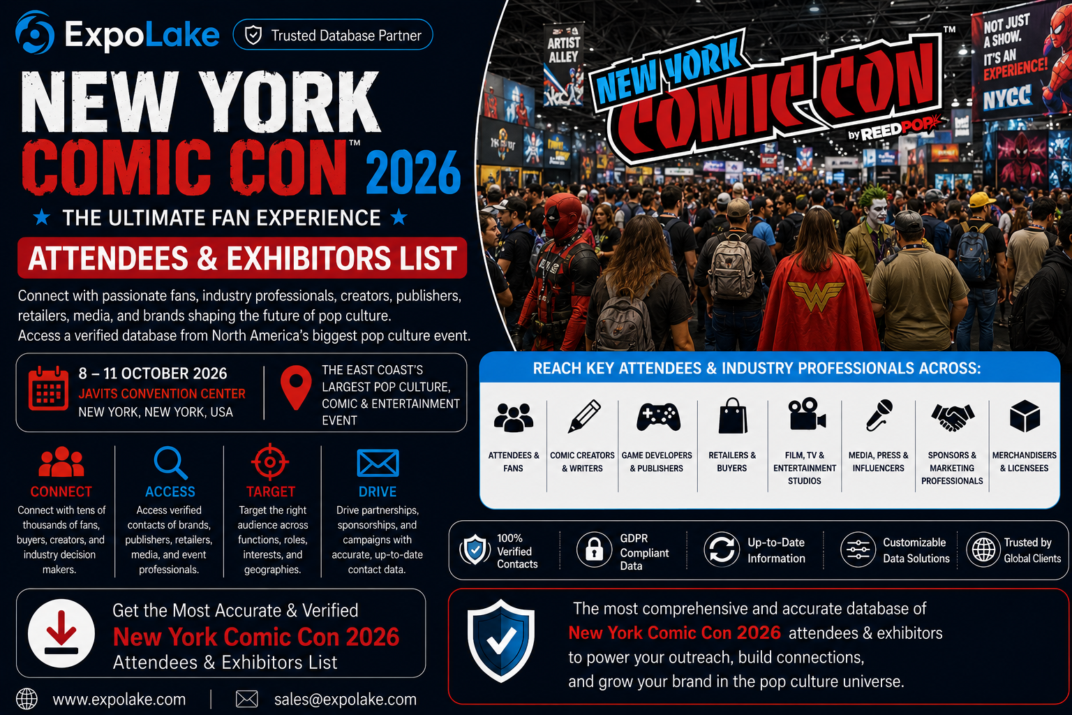 New York Comic Con 2026 Attendees & Exhibitors List