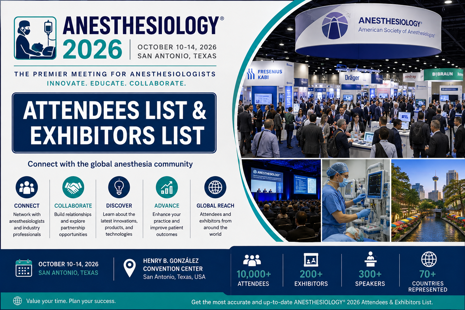 ANESTHESIOLOGY 2026 Attendees List & Exhibitors List​