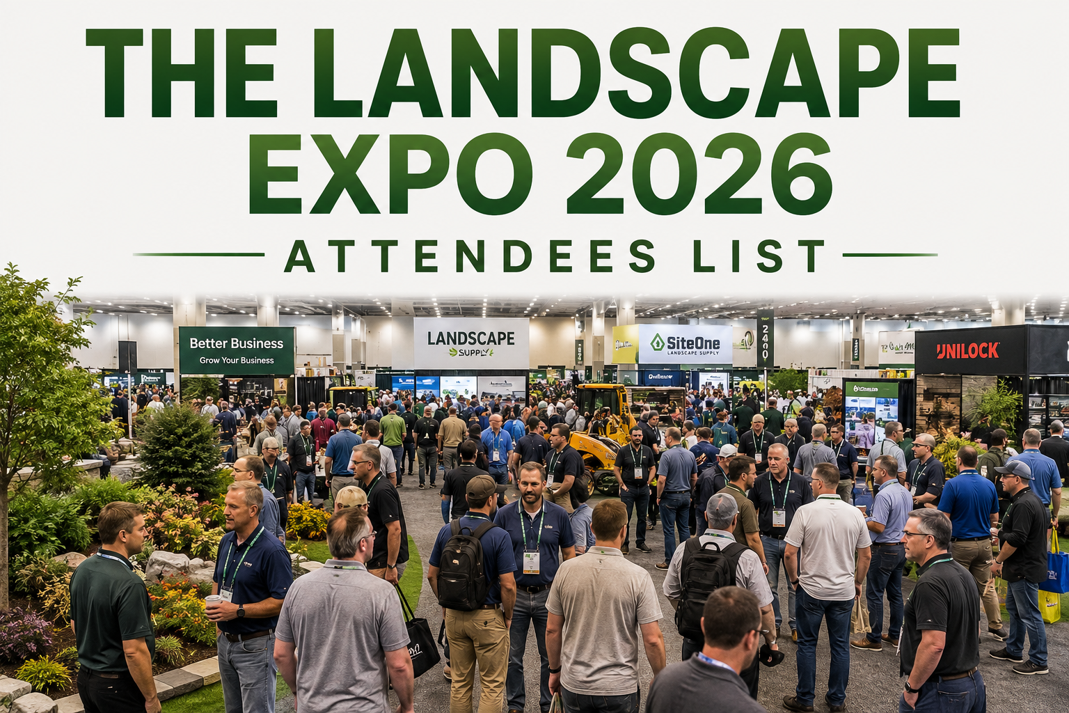 THE LANDSCAPE EXPO 2026 ATTENDEES LIST