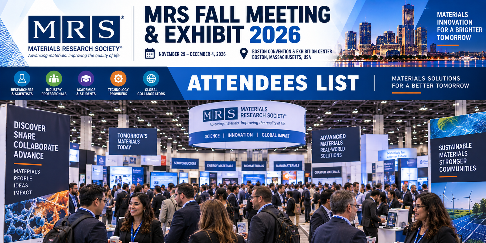 MRS Fall Meeting & Exhibit 2026 Attendees List