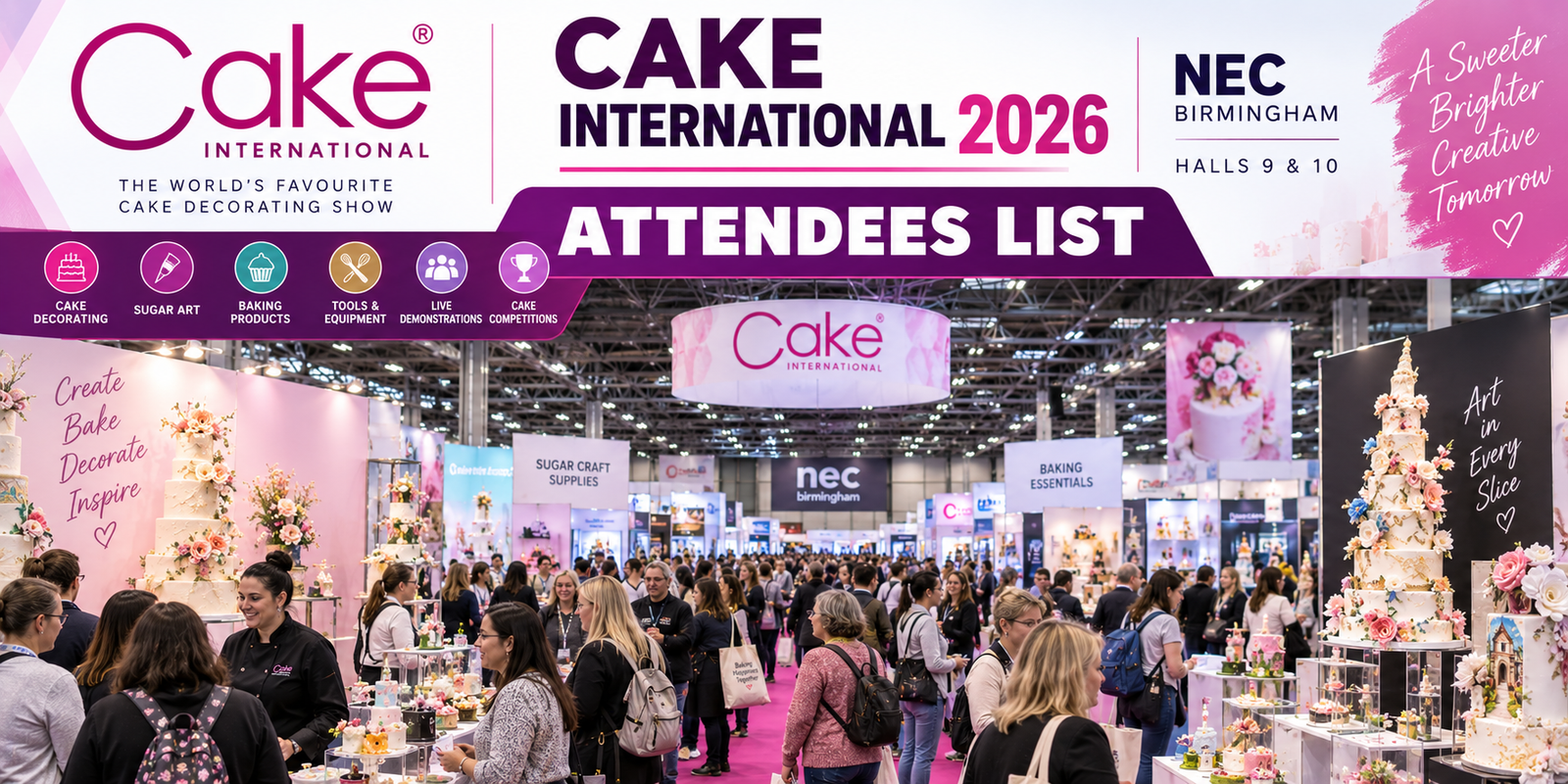 Cake International 2026 Attendees List